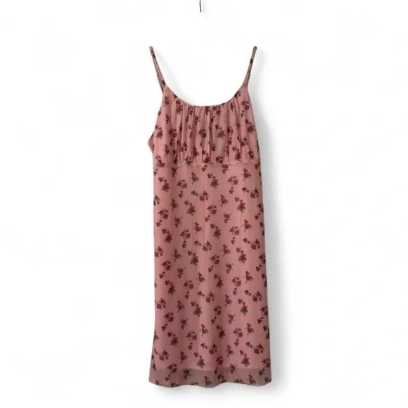 NWOT Beautees Pink Floral Slip Dress - Picture 1 of 5
